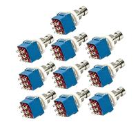 ifundom 10piezas Interruptor De Efectos Para Pedal De Guitarra Pedal De Efectos De Conmutador True Bypass Metálico Unidades