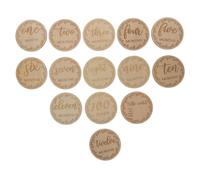 ifundom 12 Uds Tarjeta Conmemorativa Del Mes Tarjetas De Cumpleaños Infantiles Tarjetas De Hitos Para Recién Nacidos Tarjetas De Grabación De Crecimiento Del Tarjetas Mensuales