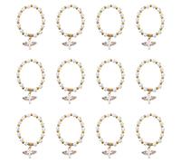 ifundom 12 Unids Ángel ala Cruz Pulsera Favor para Niño Y Niña Bautismo Favor Bautizo Favor Bautizo Recuerdos Iglesia Evento