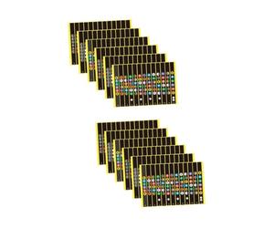 ifundom 12hojas Calcomanías Autoadhesivas Para Diapasón De Guitarra De Notas y Escalas Para Principiantes Guitarras Folk y Eléctricas Mejora Tus Habilidades Musicales