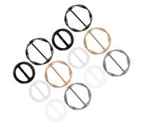 ifundom 12piezas Anillos para Bufandas de Mujer Clips Pequeños Hebillas y Cierres de Botón para Camisas Faldas Vestidos y Sujetar Bufandas las Esquinas