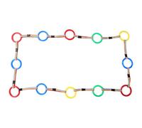 ifundom 12piezas Cuerda Antipérdida para Pequeños Correa de Cuerda con Hebilla de Liberación Rápida Arnés para Caminar al Aire para Guardería y Actividades Grupales