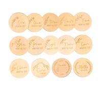 ifundom 14 Uds Hitos Del Bebé Tarjetas De Hitos Para Recién Nacidos Tarjetas Mensuales De Madera Tarjetas De Crecimiento De Madera Tarjetas De Crecimiento Infantil Marcador De Hitos