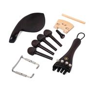 ifundom 15piezas Accesorios Para Violín Cordal Barbilla Piqueta Tripa Ébano Artesanal