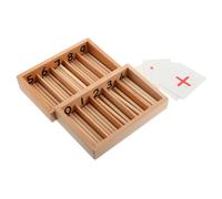 ifundom 1juego Conjunto Montessori De Juguetes Matemáticos para Caja De Husos para Aprendizaje Casa Fomento del Razonamiento Lógico Imaginación Herramientas Educativas Educación