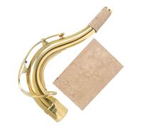 ifundom 1juego Cuello De Saxofón Tenor De Latón Curvado Cork Reemplazo Para Saxofonistas Accesorio y Para Tenor Saxophone