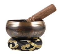 ifundom 1juego Cuencos Para Con Baqueta y Almohadilla Cuenco De y Relajación Para Prácticas Espirituales y Mindfulness Estable