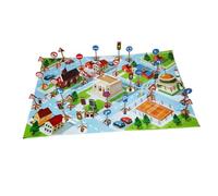 ifundom 1juego Juguetes Educativos De Señales De Tráfico De Madera para Niño Niña Señales Tarjetas y Mapa Aprendizaje Interactivo y Creativo sobre Seguridad Vial