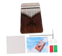 ifundom 1juego Kalimba Portátil De Teclas Color Retro Piano De Dedo De Para Principiantes y Símbolos Fonéticos Para El Aprendizaje