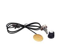 ifundom 1juego Transductor Piezoeléctrico Con Potenciómetro Bk y Jack De Salida Para Guitarra y Ukelele Instalación y Compatible Con Instrumentos De Cuerda