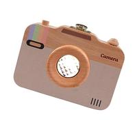 ifundom 1pieza Caja De Almacenamiento Para Dientes De Leche Forma De Cámara De Madera Portátil y Para Guardar Recuerdos De Bebés y Diseño Para Casa