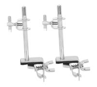 ifundom 2 Abrazaderas De Fijación Para Cencerro De Tambor Clip De Montaje Ajustable Para Cencerro - Accesorio Metálico Ligero Para Tambor Para Giras Al Aire Libre