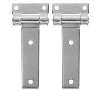 ifundom 2 Bisagras de Acero al Carbono para Gabinetes, Bisagra Larga de Alta Resistencia Fricción, Plegable para Puertas de Armarios y Cajas de Distribución Exterior, Uso Industrial