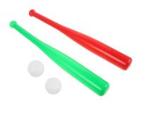 ifundom 2 Juegos de Bate de Béisbol de Juguete Aire Libre Plástico Seguro sin Rebabas Colores Rojo y Verde Ligero y Portátil para Entrenamiento y Juegos en Patio y Playa
