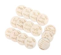 ifundom 2 Juegos De Fotografía Astillas De Madera Tarjetas Conmemorativas Tarjetas De Nacimiento Creativas Regalos De Tarjetas Mensuales Tarjetas De Nacimiento De Tarjetas De