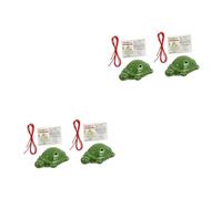 ifundom 2 Juegos Ocarina De 6 Agujeros Niños Principiantes Collar De Silbato Ocarina Portátil Mini Animal Juguetes Estudiantes Ocarina Flauta China Medallón Porcelana Blanca Tortuga Alumno