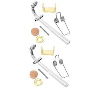 ifundom 2 Juegos set completo de accesorios para trombón enlace de llave de puerta de agua accesorios de válvulas de drenaje de trombón instrumentos musicales partes de corcho de trompeta