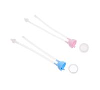 ifundom 2 Limpiadores de Mocos Reutilizables para Bebés, Aspirador Cómodo y Desmontable, Silicona para Limpieza Diaria, Portátil para Uso en Cualquier Lugar, Adecuado para Recién Nacidos