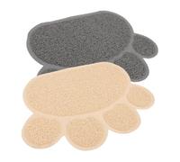 ifundom 2 Piezas Alfombra Antideslizante para Gatos Estera de Interior para Mascotas Color Gris y de Limpiar y Protege Las Patas de Gato