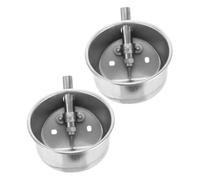ifundom 2 Piezas Bebedero Automático para Cerdos Inoxidable Cuenco Ovalado Gran Capacidad de Agua Estable Ganado y Porcino Paquete