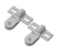 ifundom 2 Piezas Bisagra Pivotante Bidireccional Acero Inoxidable, para | Aleación de Zinc, Montaje Superior E Inferior, Apertura Suave, para Mampara y Vitrina, Color Plata