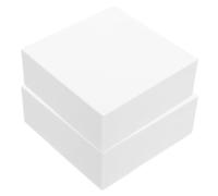 ifundom 2 Piezas Bloques de Espuma de Color Claro Cuadrados para Manualidades y Arreglos Decorativos, Espuma Versátil y Fácil de Conectar, Adecuado para Pintura y Proyectos Creativos