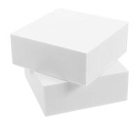 ifundom 2 Piezas Bloques de Espuma para Manualidades Blancos, Cubos Cuadrados de Espuma Diseño Fácil de Conectar y Superficie Lisa, Ideales para Pintura y Modelado en Proyectos DIY
