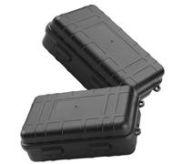 ifundom 2 piezas Caja de Supervivencia Portátil para Exteriores Resistente Golpes y Presión Estanca y Sellada de Unidades para Camping y Actividades al Aire