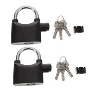 ifundom 2 piezas Candado Alarma para Bicicleta U Tipo con Alta Seguridad y Sonido Fuerte Antirrobo Llaves Compacto y Práctico para Puertas Motos y Almacenes