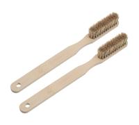 ifundom 2 Piezas Cepillo de Tiza para Escalada y Búlder Unidades Mango de Madera Ergonómico Limpieza Profunda de Presas para Mayor Agarre Seguro Interiores y Exteriores