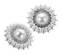 ifundom 2 Piezas Clips para Zapatos de Novia Zapatos de Boda con Hebillas Decorativas de Cristal Clips Desmontables de Boda para Mujeres