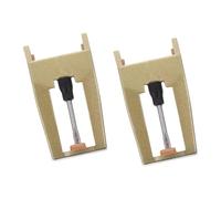 ifundom 2 Piezas De Lápiz Óptico Placa Giratoria Audio- Registro Tocadiscos Aguja Dorado Aluminio