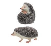 ifundom 2 Piezas Figuritas de Erizo Miniatura de PVC Decoración de Paisaje Miniatura para Jardines de Adornos para Tartas y Manualidades DIY de Animales Simulados