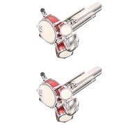 ifundom 2 piezas Gemelos para Camisa Hombre Conjunto Forma Batería Esmaltados Decorativos para Tuxedo y Eventos Elegantes