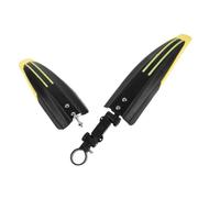 ifundom 2 Piezas Guardabarros Integral para Bicicleta de Montaña | Montaje Rápido, Pp Amarillo, Diseño Delantero y Trasero, para Rutas Off Road y Terrenos