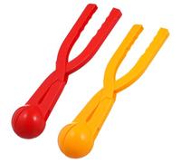 ifundom 2 Piezas Juguete de Clip para Hacer Bolas de Nieve con Mango Antideslizante para Batallas de Nieve Infantiles Colores Aleatorios para al Aire Invierno Color