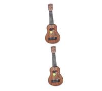 ifundom 2 Piezas Juguete Musical para niños Juego de niños Juguetes Infantiles Guitarra niño Ukelele Mini Ukelele Poder Jugar Juego de Juguetes Instrumento Musical niño pequeño