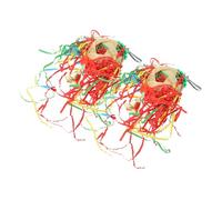 ifundom 2 Piezas Juguetes para Pájaros Resistentes y Seguros con Colores para y Periquitos Accesorio Colgante para Jaulas Que Estimula el Forrajeo y Reduce Comportamientos Destructivos