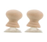 ifundom 2 Piezas Mango de Regla de Acolchado Ventosa, Agarre de Regla, Madera y Plástico, Beige, Compatible Plantillas de Patchwork, para Acolchado y Escuela