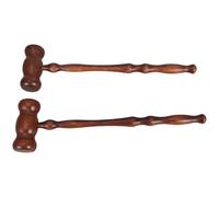 ifundom 2 Piezas Martillo de Juez de Madera Marrón para Disfraces y Accesorios, Adecuado para Sesiones Imaginativas y Escenarios Educativos Tribunal