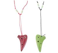 ifundom 2 Piezas Mini Ocarina Instrumento Grabador Para Arpa De Mandíbula El Sonar Harmónica Instrumentos Musical Tubos De Cacerola Gongs Bajo Ocarina Música Tintineo Cerámica