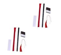 ifundom 2 Piezas Pífano Flauta De Madera Borla Roja Flauta Grabadora Musical Flautas Transversales Chinas Dizi Flauta Principiante Para Niños Flauta China Adultos Flauta De