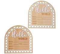 ifundom 2 Piezas regalos de recuerdos de ducha signo de anuncio de nacimiento de bebé regalos conmemorativos foto regalos señal de anuncio de bebé señal de anuncio para bebé conmemorar