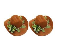 ifundom 2 Piezas Tapa de Botella Mini Sombreros artesanales Parejas decoración navideña Natal decoração casa de muñecas Manualidades Adultos Primeros de la Botella de Vino