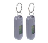 ifundom 2 Relojes de Bolsillo Digitales con Llavero Estudiantes, Mini Reloj Electrónico Digital de Abs, Simple y Uso Versátil, Portátiles y Ligeros