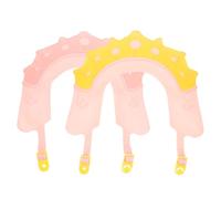 ifundom 2 Uds Champú Seguro Gorro Baño Ducha Protector Lavado Cabello Suave Ajustable Protector Baño Visera Sombrero Ojos Y Orejas Para Bebé Amarillo Rosa