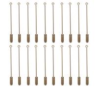 ifundom 20 Alfileres de Corbata de Cobre 50 MM Broches de Aguja Larga para Bisutería DIY Imperdibles para Ropa Accesorios Seguros y Lisos para Manualidades Pack de 20 Piezas