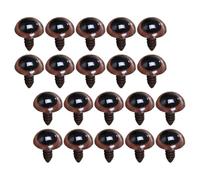 ifundom 20 Ojos de Seguridad para Amigurumi y Muñecos de Peluche Color Marrón Cacao 28 MM Diseño con Borde Moderno Ideales para Manualidades y Coser Juguetes Artesanales