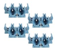 ifundom 20 Piezas Abrazadera de Tubo del Asiento del Inodoro Sujetador de Tubería de Silla de Inodoro Pp Azul Diámetro Interior 9mm y Exterior 5mm para Silla de Ruedas Instalación Fácil