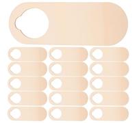 ifundom 20 Piezas Letreros de Puerta en Blanco de Madera Khaki para Decoración en Apartamentos y Entornos Hoteleros, para Manualidades y Colgadores DIY